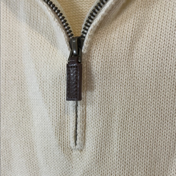 Polo by Ralph Lauren Off-White Zip-Up Sweater - Picture 4 of 6